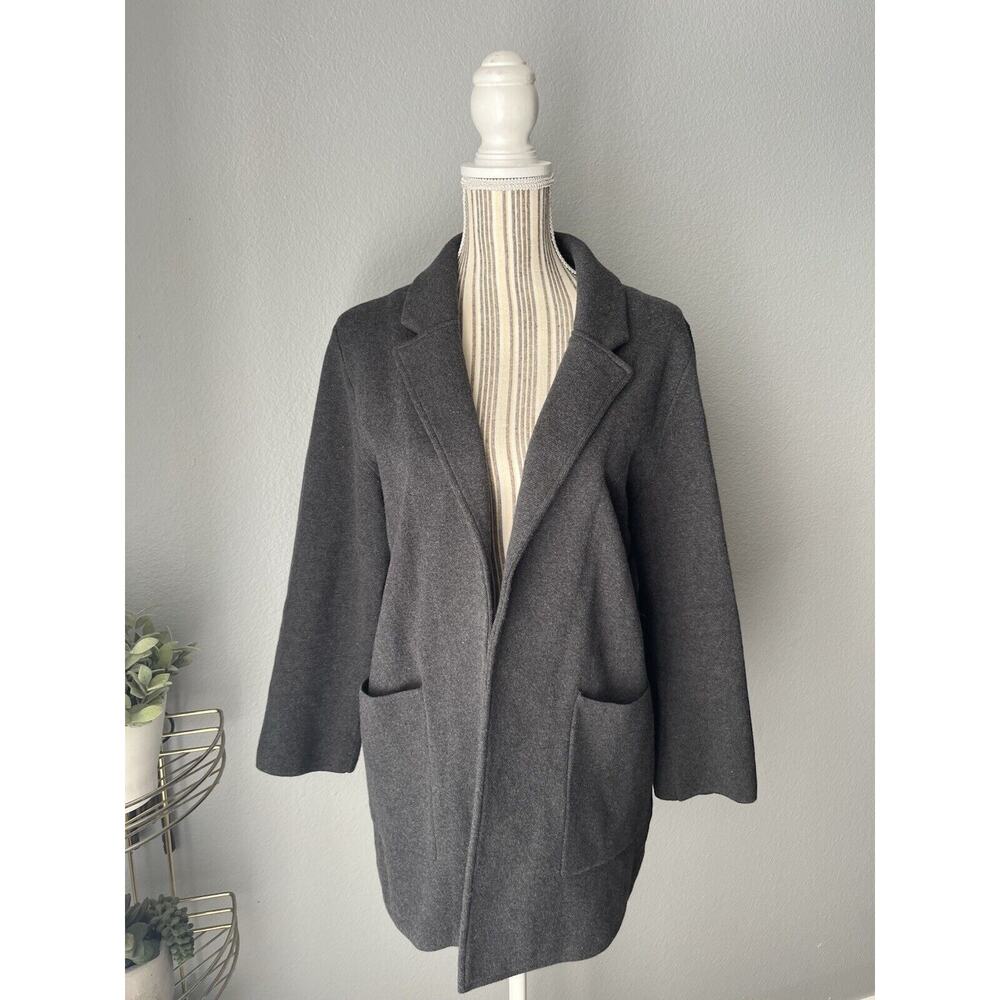 NWOT Quince Women's Gray Sweater Knit Blazer
